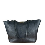 Burberry Black Pebbled Leather Shoulder Bag