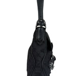 Gucci GG Vintage Black Horsebit Flap Shoulder Bag