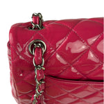 Chanel Hot Pink Large Patent Leather Double Flap Shoulder Bag 2014