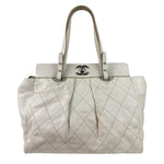 Chanel Beige Quilted Leather Tote 2009