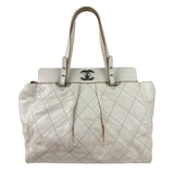 Chanel Beige Quilted Leather Tote 2009