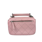 Chanel Pink Stitch Quilt Ring My Bag 2Way Flap 2017
