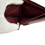Cartier Vintage Bordeaux Burgundy Leather Bifold Wallet