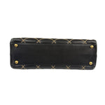 Chanel Black Quilted Leather Wild Stitch Bowler Bag 2003