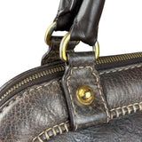 Gucci New Pelham Brown Leather Handbag