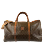 Celine Vintage Macadam Print Boston Bag
