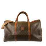 Celine Vintage Macadam Print Boston Bag