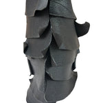 Yves Saint Laurent Black Leather St. Tropez Ruffled Hobo Bag