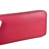 Hermes Pink Epsom Leather Silk'In Long Wallet