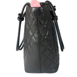 Chanel Black Quilted Leather CC Cambon Ligne Tote 2000s