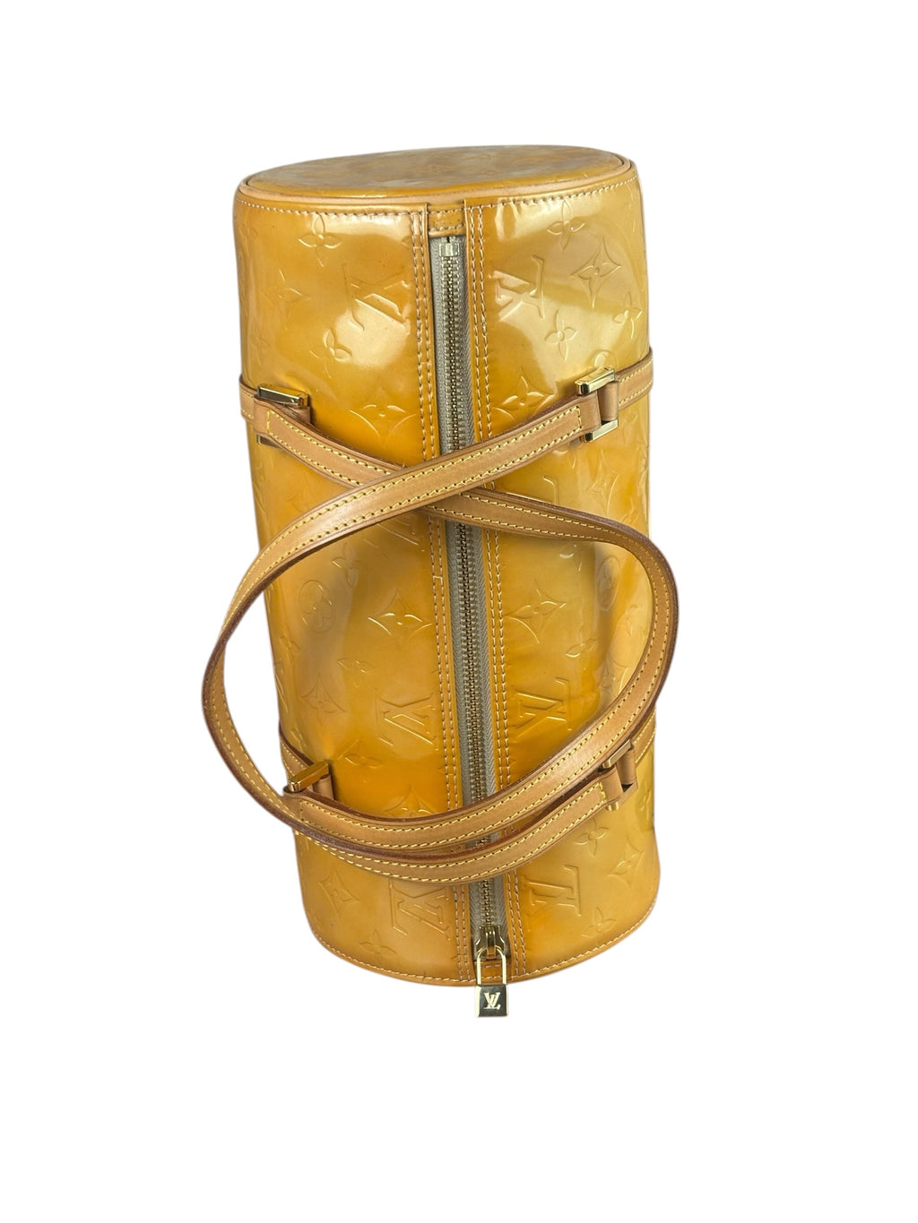 Louis Vuitton Yellow Vernis Bedford Handbag