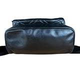 Gucci Black Chevron Leather Backpack