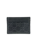 Gucci Black Leather GG Card Holder