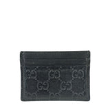 Gucci Black Leather GG Card Holder