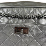 Chanel Metallic Silver Quilted Calfskin Reissue Camera Bag 2008