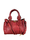 Chloe Red Leather Paddington Medium Satchel Two-Way Bag