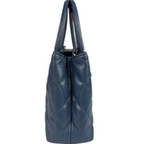 Chanel Blue Quilted Calfskin Nano Kelly Shopper Two-Way Bag 2023