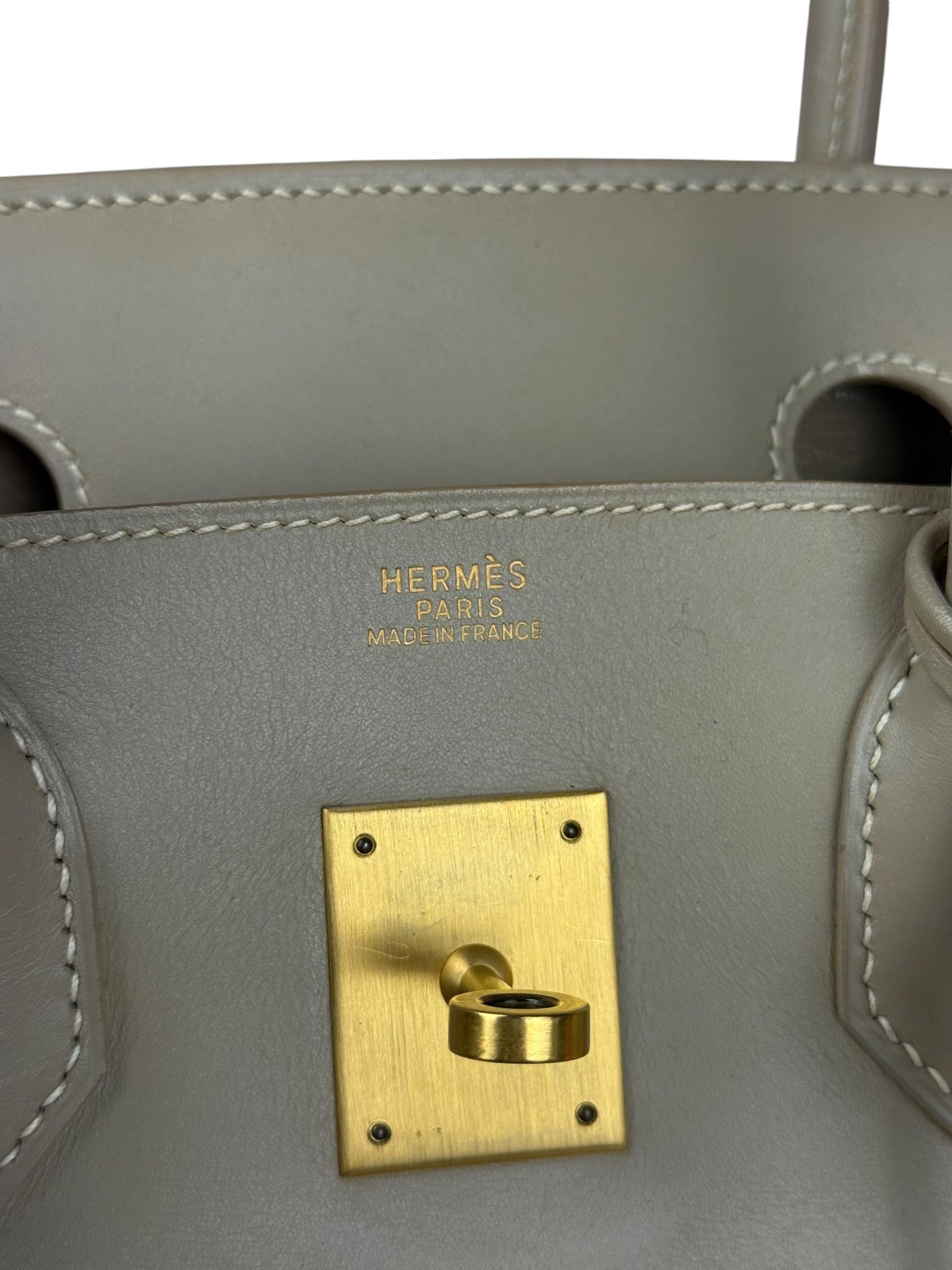 Hermes Birkin 30 Argile Box Brushed Gold 2003