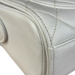 Chanel Vintage White Quilted Leather Flap Bag 1991