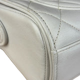 Chanel Vintage White Quilted Leather Flap Bag 1991