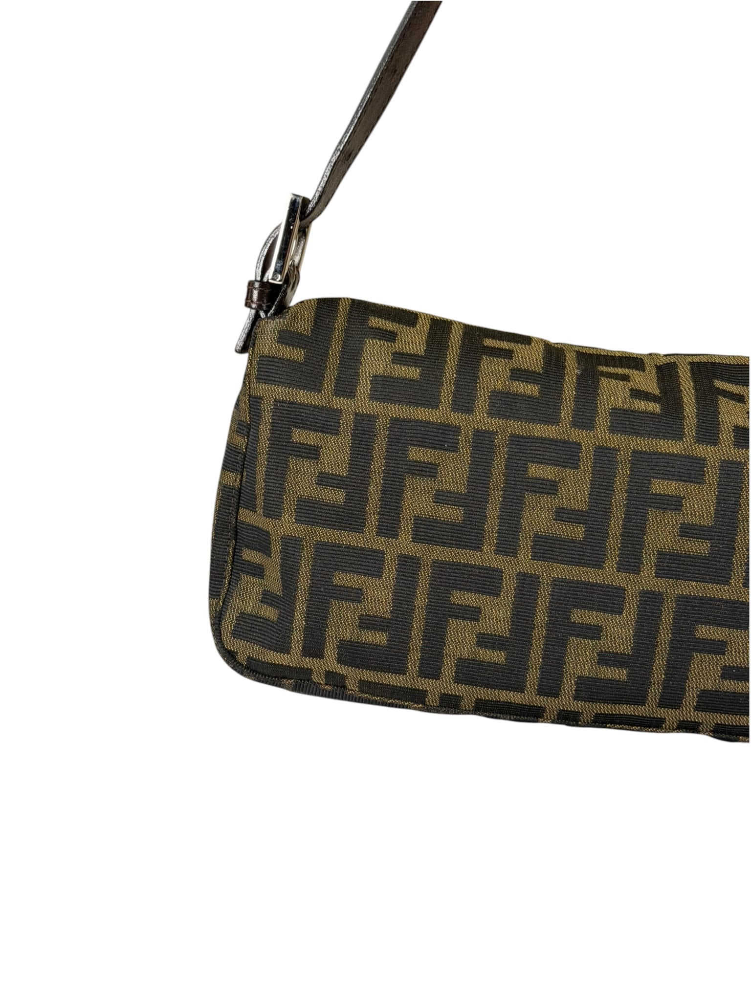 Fendi Beige/Brown Zucca Baguette