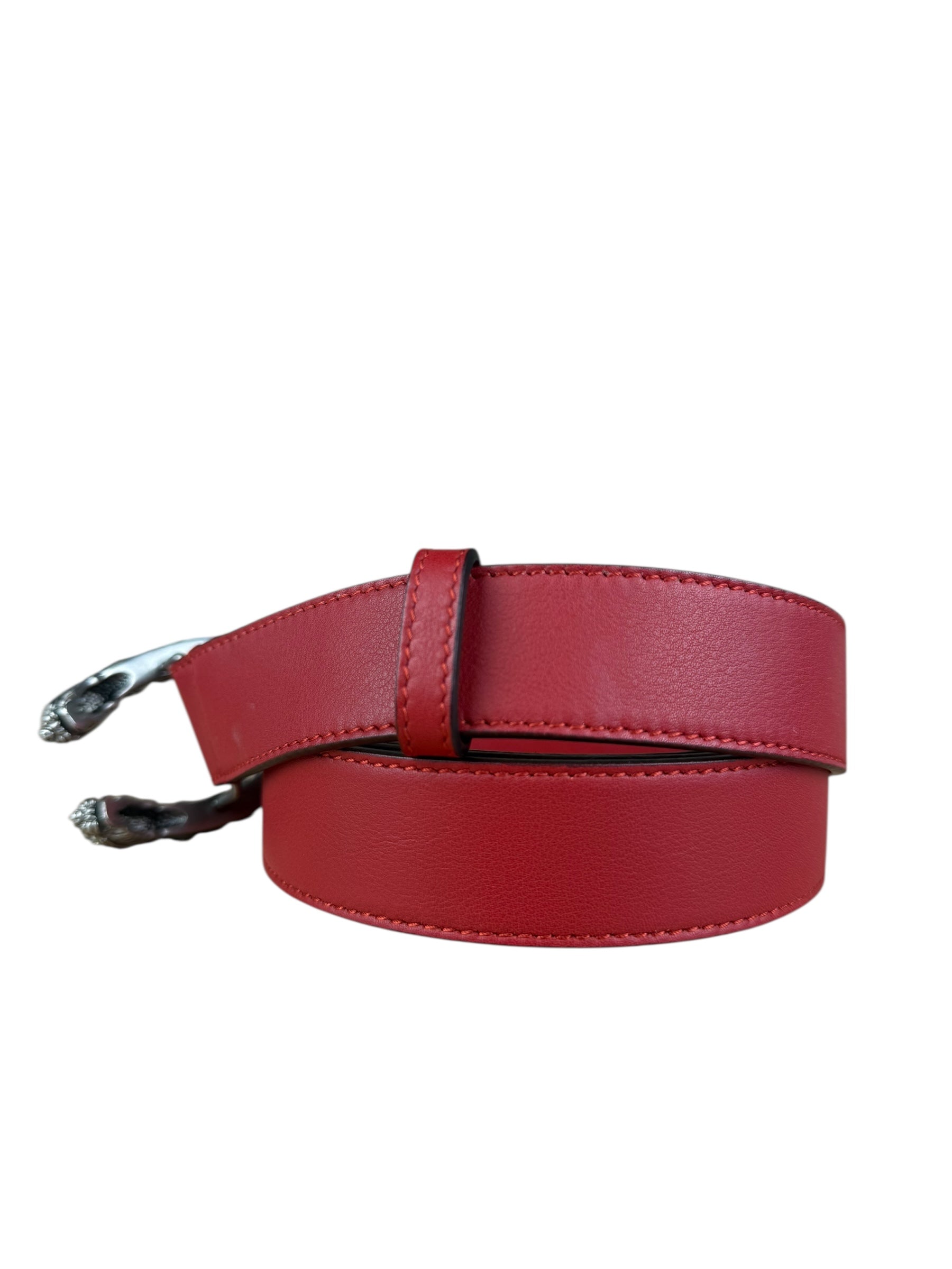 Gucci Dionysus Red Leather Belt