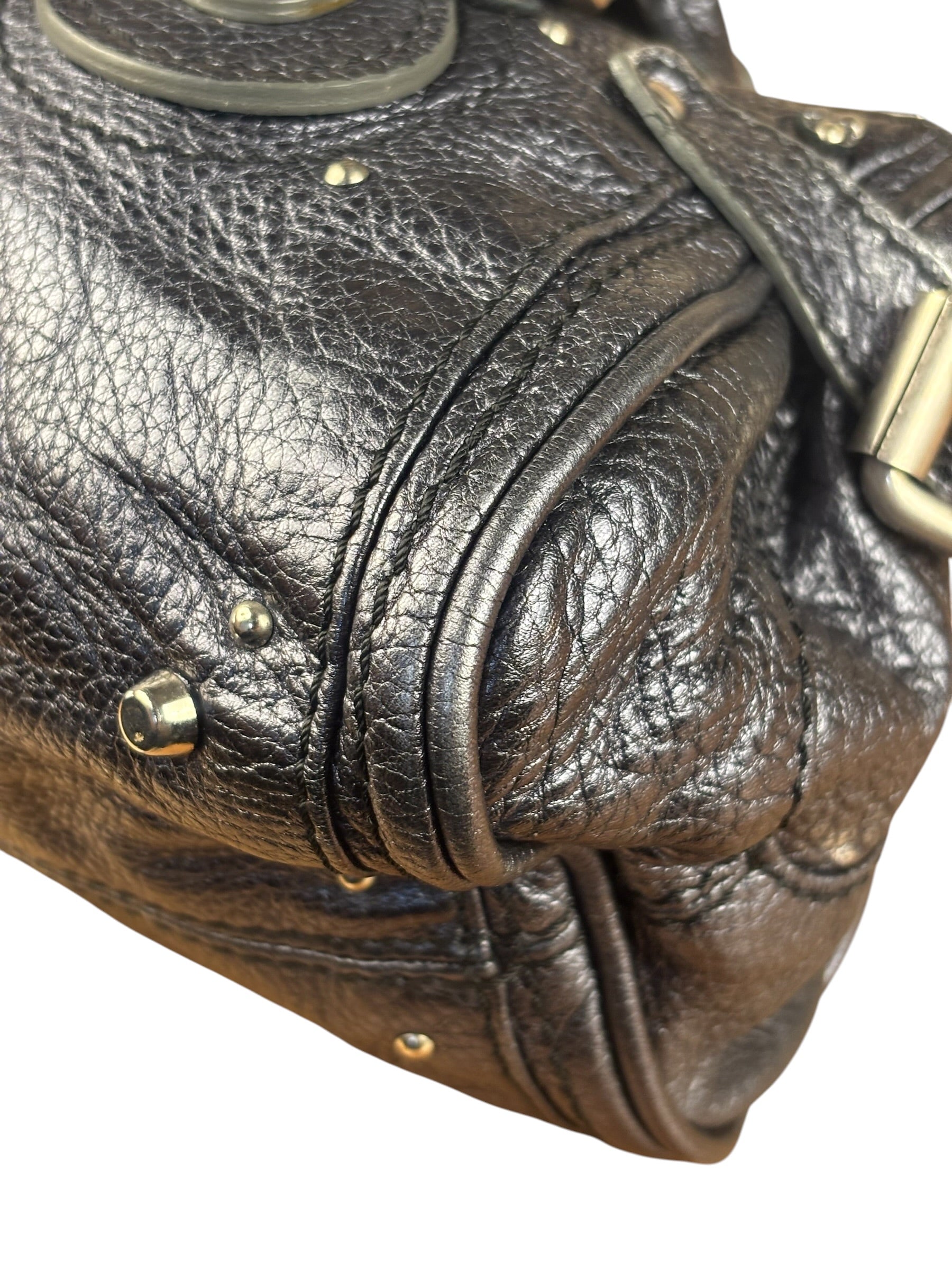 Chloé Grey Metallic Small Paddington Handbag