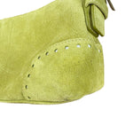 Coach Vintage Green Suede Shoulder Bag