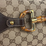 Gucci GG Canvas Bamboo Horsebit Amalfi Hobo