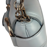 Gucci Blue Leather Horsebit Chain Shoulder Bag