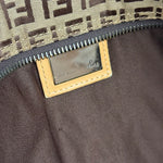 Fendi Vintage FF Canvas Print Zip Shoulder Tote
