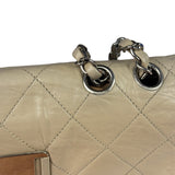 Chanel Light Grey Quilted Mademoiselle Chain Flap Bag 2008