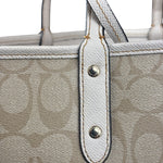 Coach Leather Signature Canvas Reversible City Tote Bag
