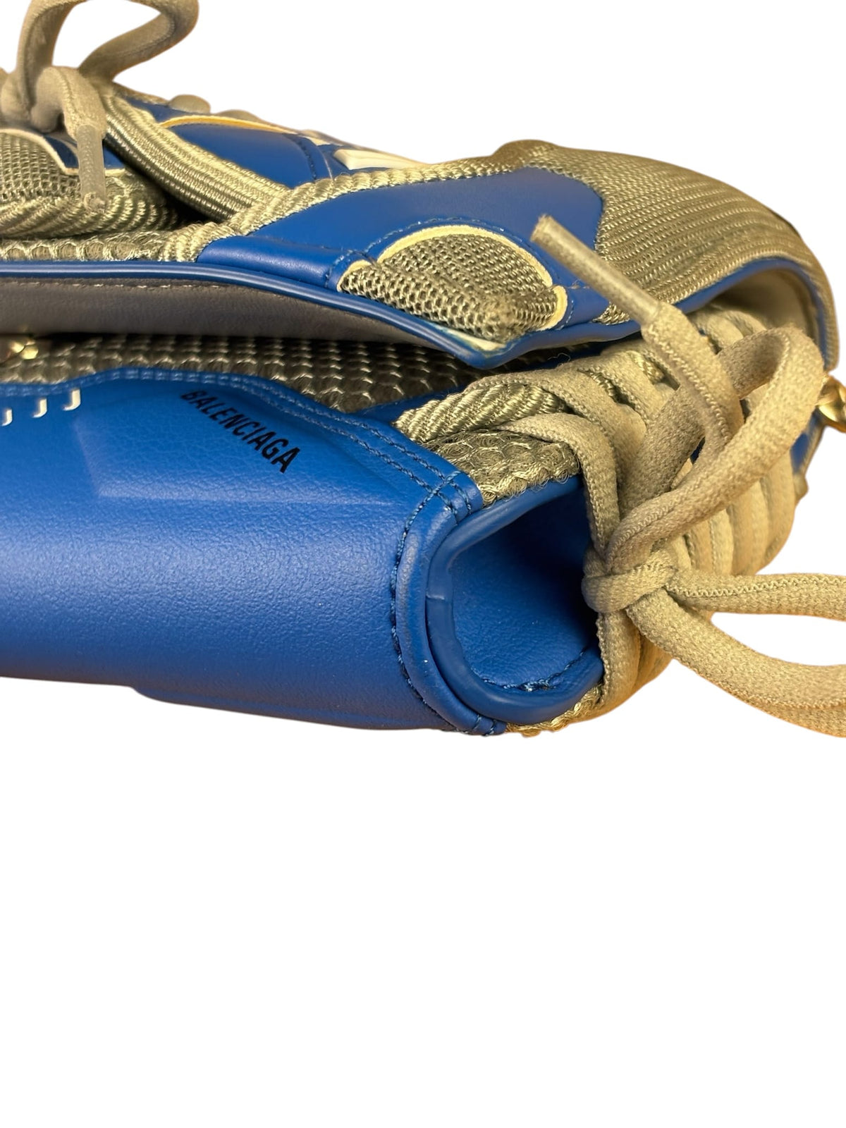 Balenciaga Blue/Grey Leather Trim Sneakerhead Phone Holder