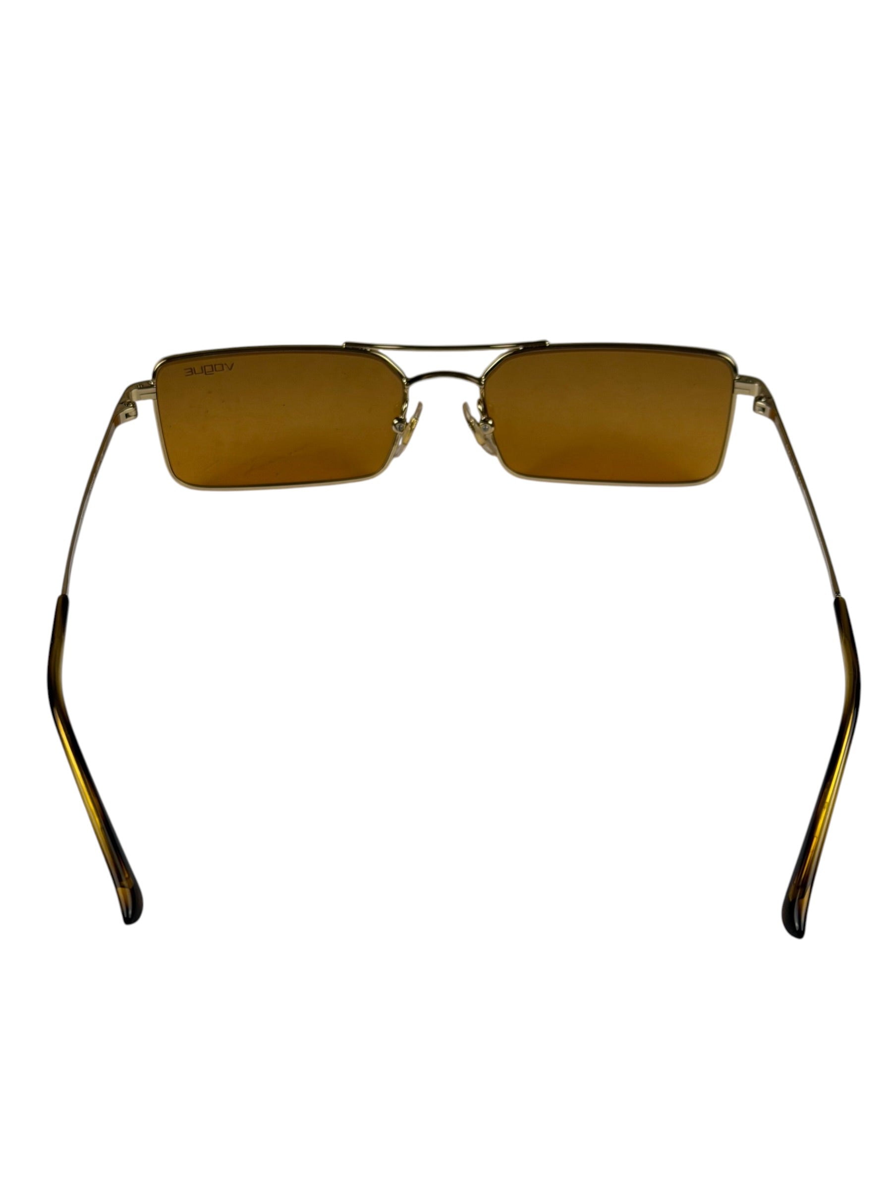 Vogue x Gigi Hadid Gold- Rectangular Sunglasses