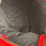 Balenciaga Red Leather Motocross City Two-Way Bag