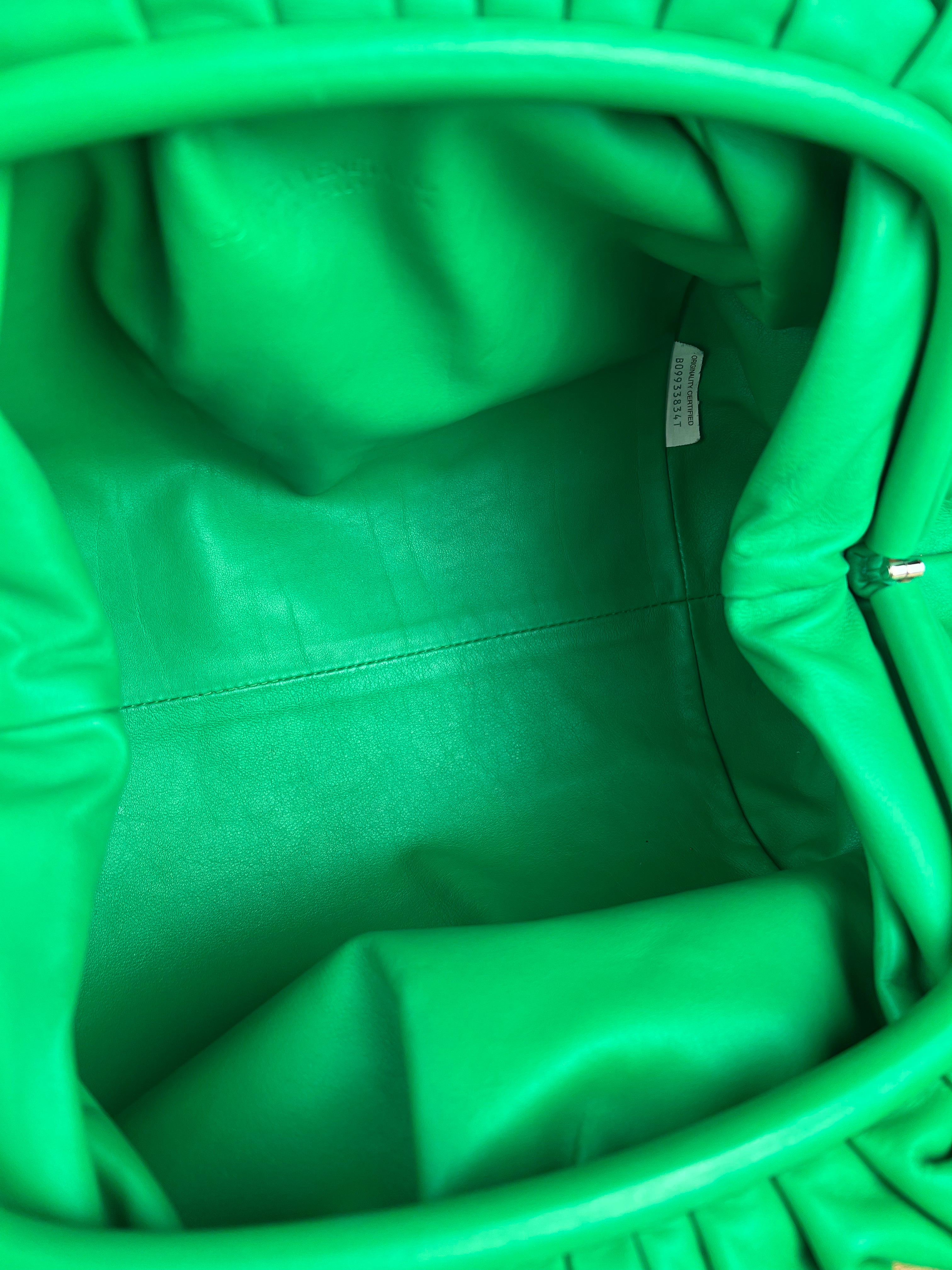 Bottega Veneta Green Large Pouch Clutch