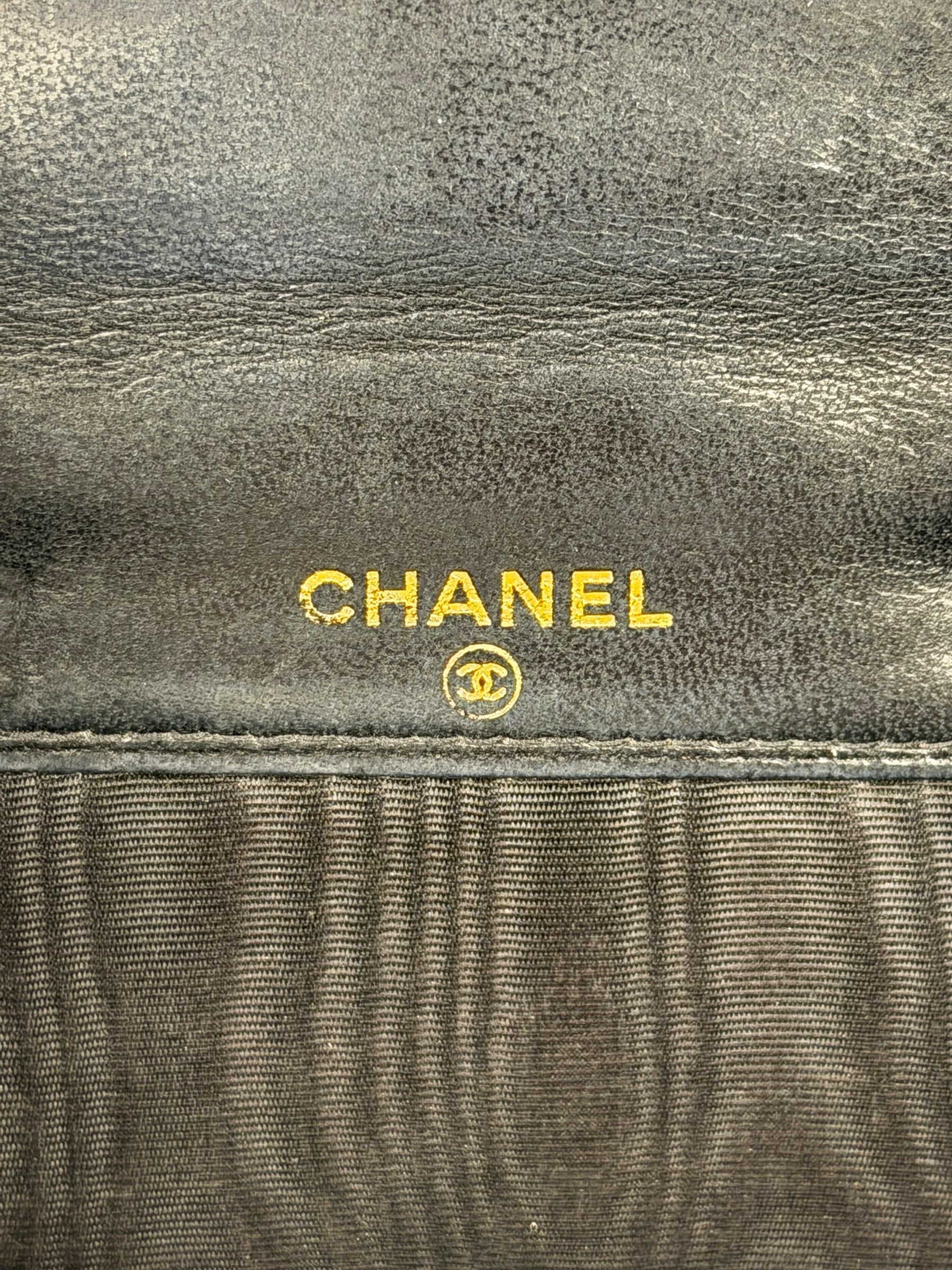 Chanel Navy Blue Leather Caviar Wallet