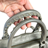 Balenciaga Mini Classic Leather City Bag Grey