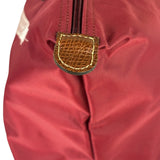 Longchamp Red Leather Trim Le Pliage Paris Eiffel Tower Tote Bag