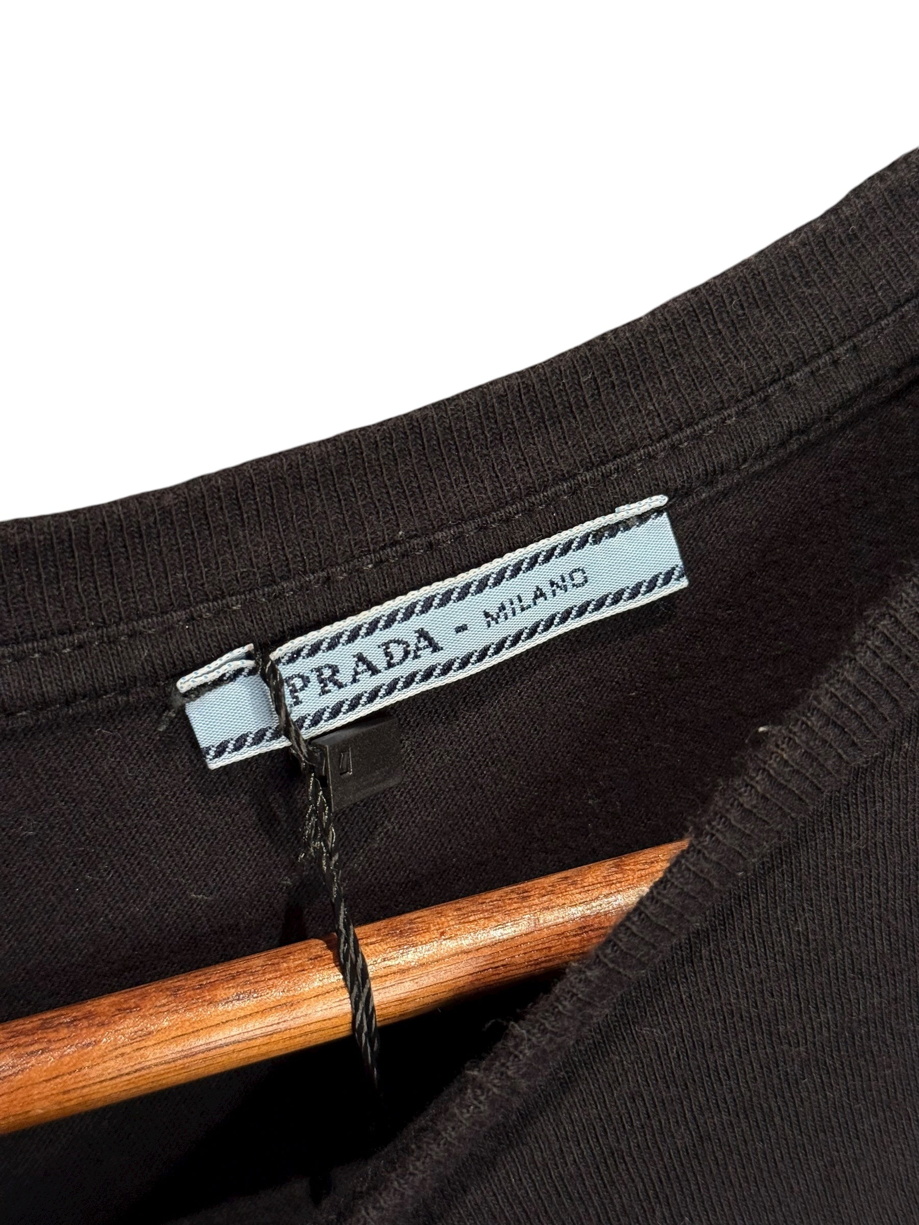 Prada Logo Black Short Sleeve