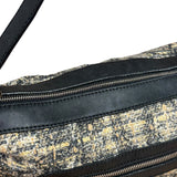 Chanel Black/Beige Tweed Clover Hobo Shoulder Bag '05-'06