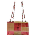 Chanel Pink/Beige PVC Patchwork Flap Bag 1997