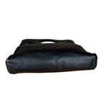 Chanel 31 Black Leather Quilted Shopping Clutch Shoulder Bag 2018