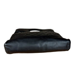 Chanel 31 Black Leather Quilted Shopping Clutch Shoulder Bag 2018