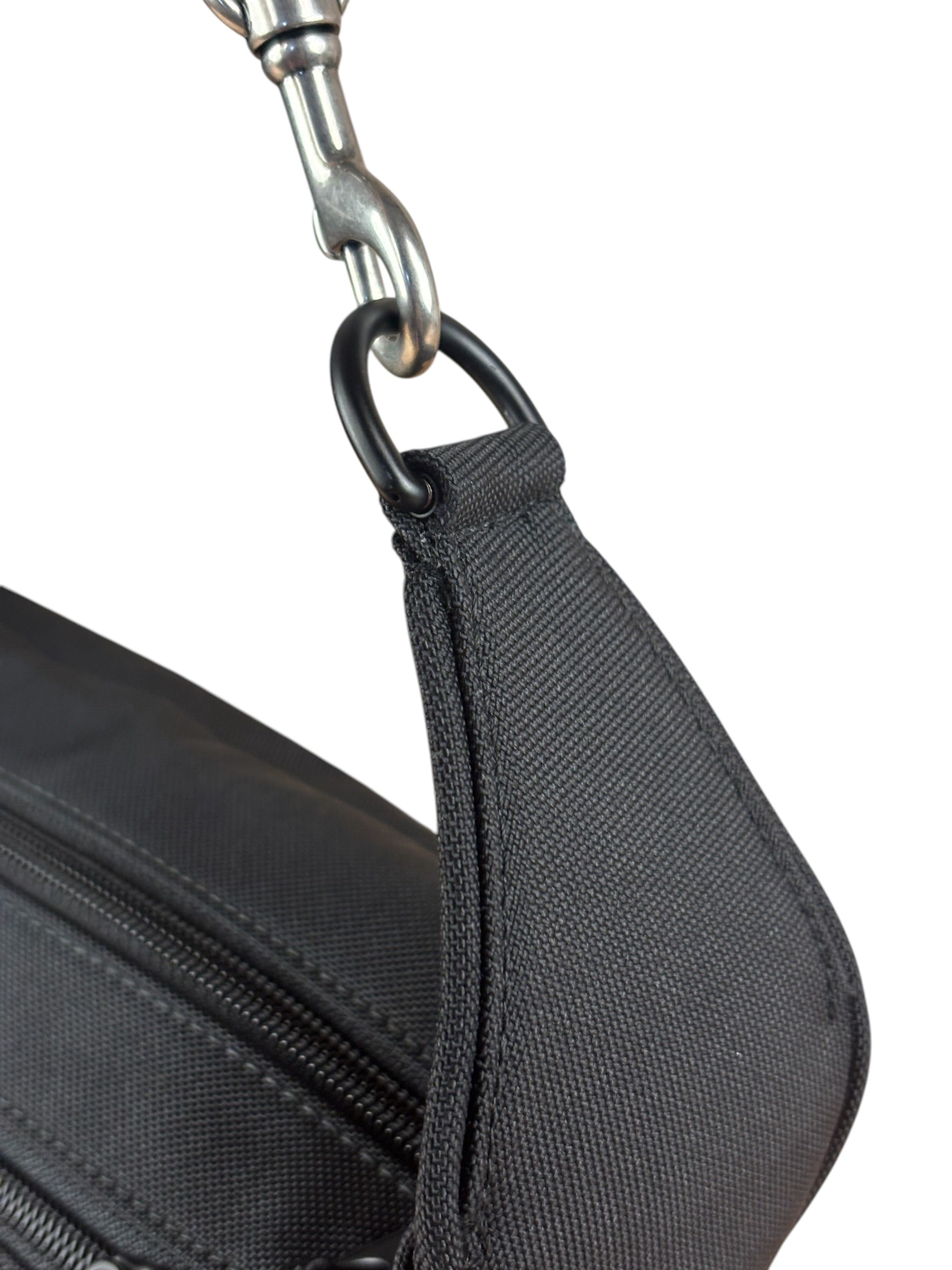 Balenciaga Black Nylon Chain Shoulder Bag