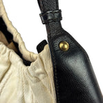 Saint Laurent White Canvas Mombasa Hobo Bag