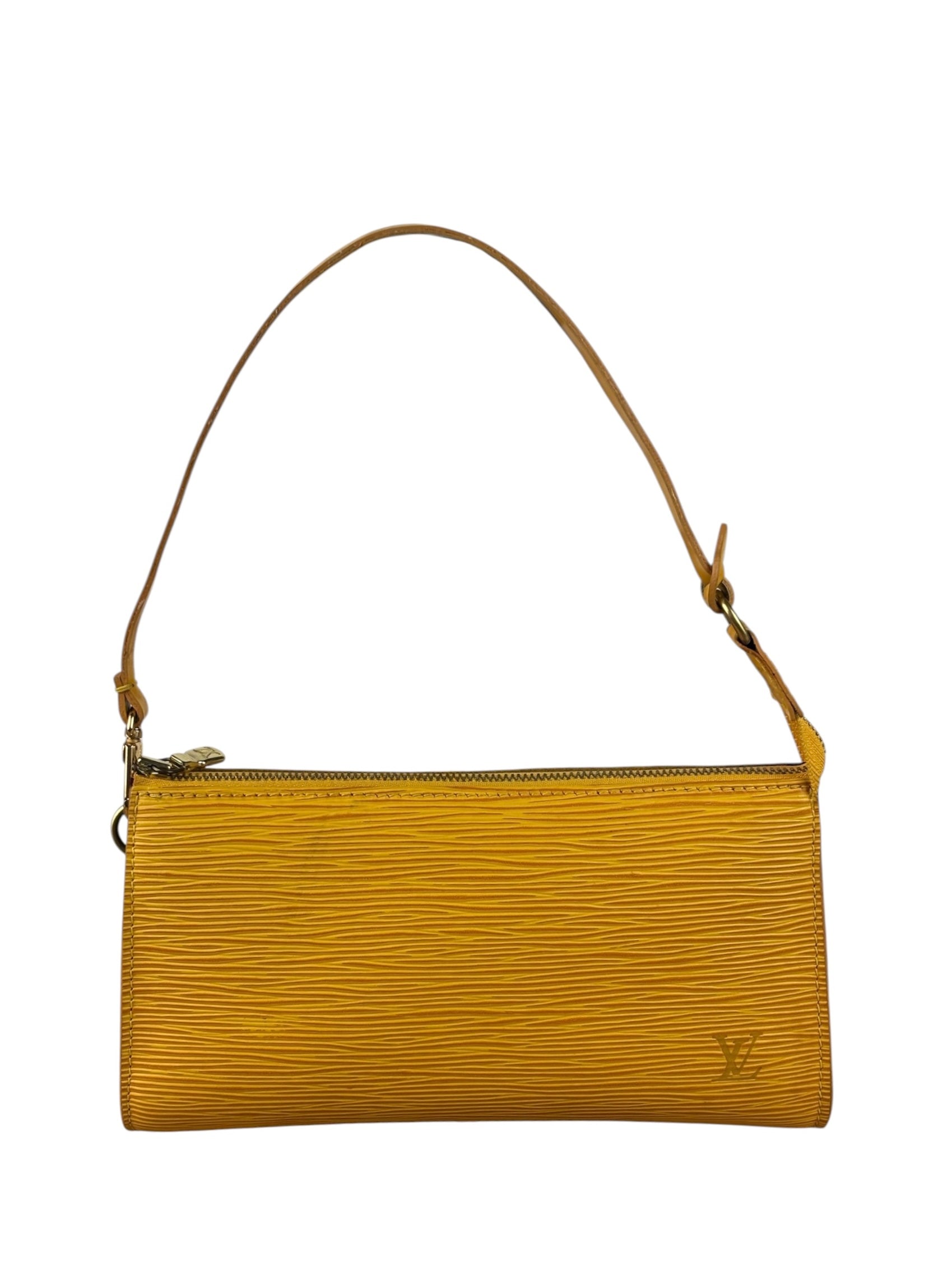 Louis Vuitton Yellow Epi Leather Pochette