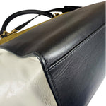 Celine Colorblock Leather/Suede Trapeze Two-Way Bag