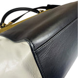 Celine Colorblock Leather/Suede Trapeze Two-Way Bag